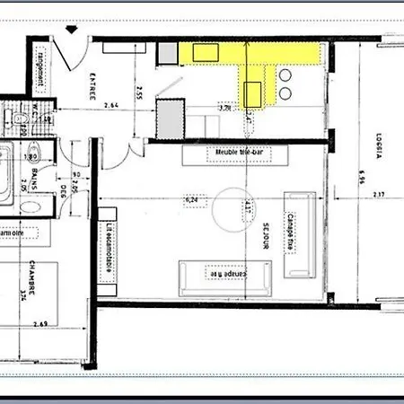 2 Pieces Pieds Dans L'eau 56m2 Et Loggia 16m2 *